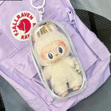 Labubu storage bag PVC high transparency thickened outdoor bag Xingdailu cotton doll exhibition walking bag labubu - V.I.P Digital Presence