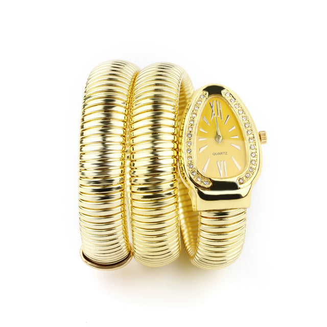 Snake shaped watch Women's fashion bracelet watch Creative quartz watch Personalized bracelet watch - V.I.P Digital Presence