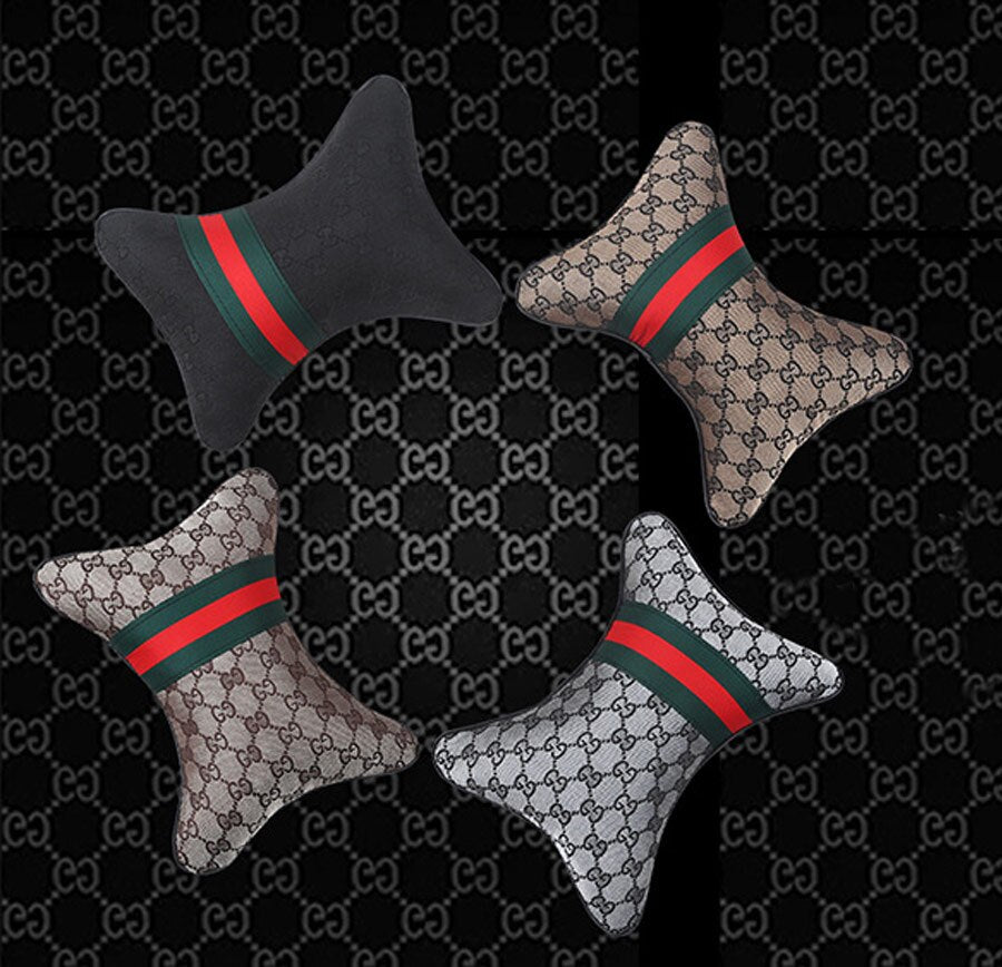 1 pair Luxury Linen material car headrest pillow Unisex Breathable Auto Neck Rest Headrest Cushion Pillows 4 seasons Universal - V.I.P Digital Presence