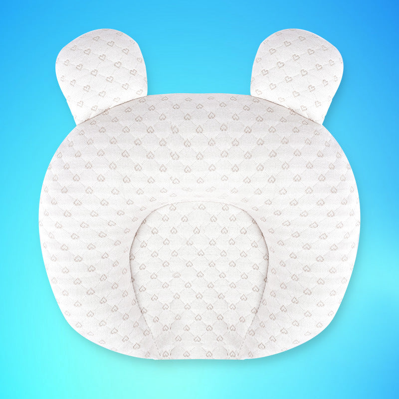 Almohada para bebé recién nacido de 0 a 1 año, productos para bebés, juego de almohada de látex antidesviación para la cabeza, almohada de algodón de color