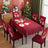 Christmas tablecloth, holiday decoration, elastic chair cover, household dining table, waterproof and dustproof tablecloth, fabric decorative tablecloth - V.I.P Digital Presence