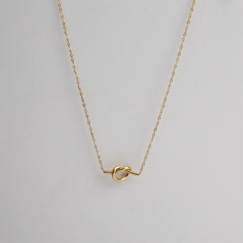 18K Gold-Plated Knotted Necklace - V.I.P Digital Presence