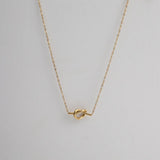 18K Gold-Plated Knotted Necklace - V.I.P Digital Presence