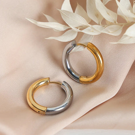 18K Gold-Plated Huggie Earrings - V.I.P Digital Presence
