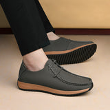 Casual breathable lace up lazy shoes retro leather shoes for men - V.I.P Digital Presence