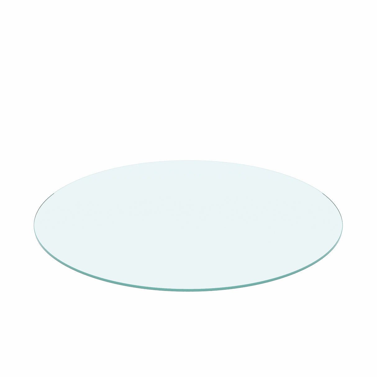 36" Inch Round Tempered Glass Table Top Clear Glass 1/4" Inch Thick Flat Polished Edge - V.I.P Digital Presence