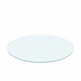 36" Inch Round Tempered Glass Table Top Clear Glass 1/4" Inch Thick Flat Polished Edge - V.I.P Digital Presence