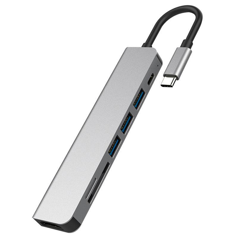 7-in-1 docking station type-c converter suitable for laptop expansion - V.I.P Digital Presence