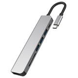 7-in-1 docking station type-c converter suitable for laptop expansion - V.I.P Digital Presence