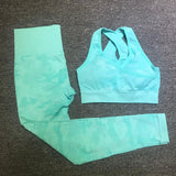 2PCS Camouflage Camo Yoga Set Sports Wear For Women Gym Fitness Clothing Booty Yoga Leggings + Sport Bra GYM Sport Suit Femme - V.I.P Digital Presence