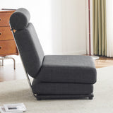Single Sofa Chair Foldable Single Sofa Bed with Pillow,Portable Foldable Sofa Bed,Leisure Sofa Chair,Easy to Store, Dark Grey - V.I.P Digital Presence