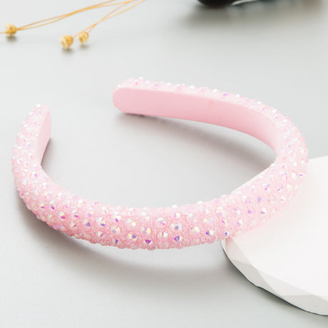 Colorful Rhinestone Full Drill Hoop Trendy Online Red The Same Super Flash Headdress - V.I.P Digital Presence