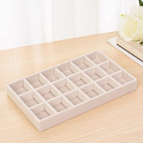 Plush jewelry storage box jewelry box rings earrings bracelets necklaces storage display shelf - V.I.P Digital Presence