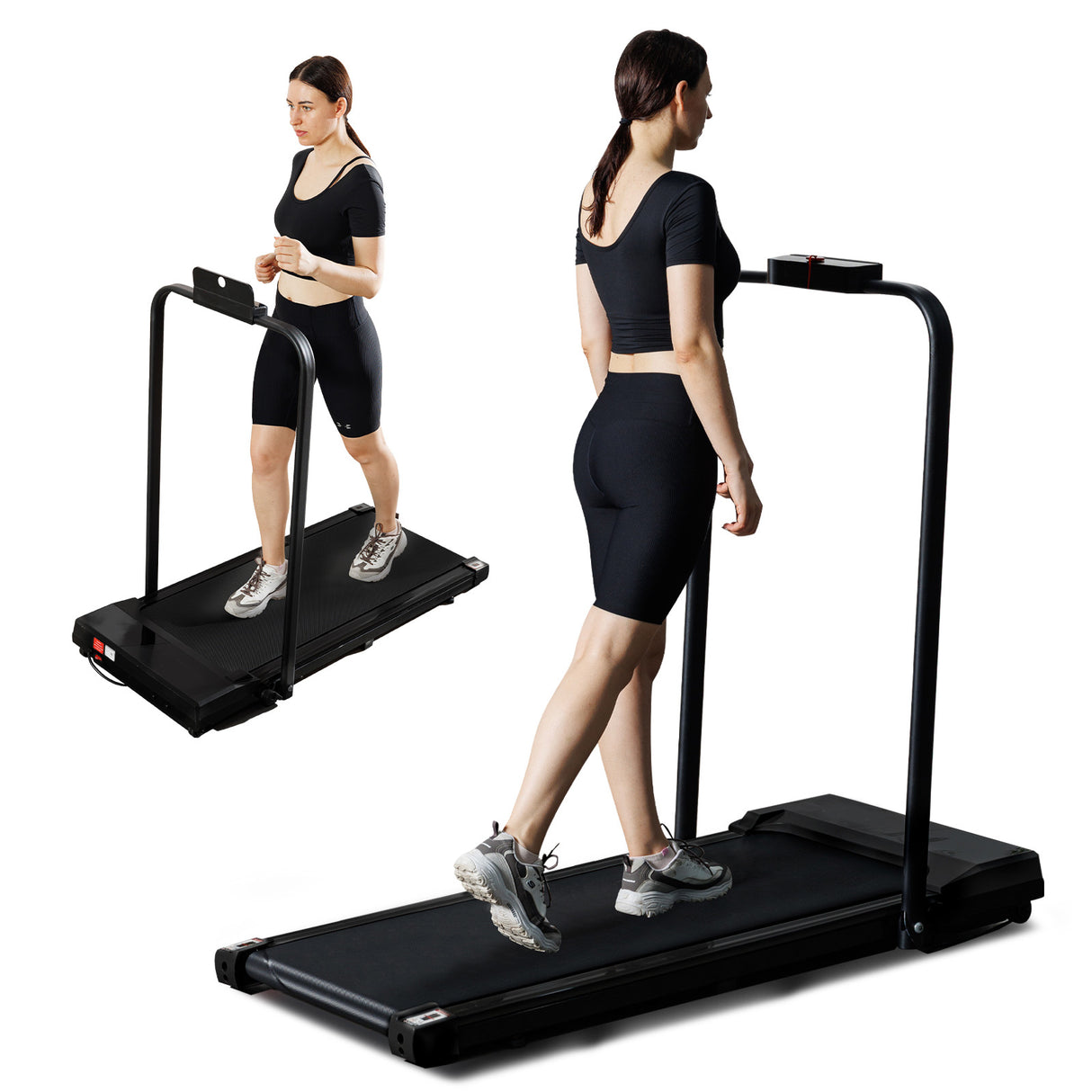 Flatbed walker with armrests black - V.I.P Digital Presence
