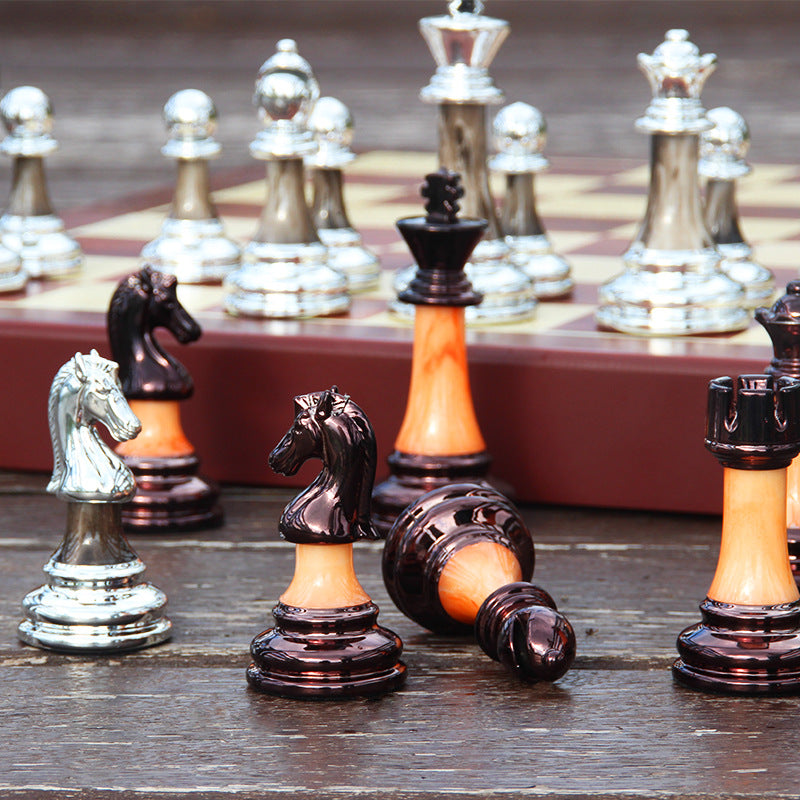International Chess Metal Acrylic Imitation Jade Set Gift Chess Board Chess Table Western Chess Chess Pieces - V.I.P Digital Presence