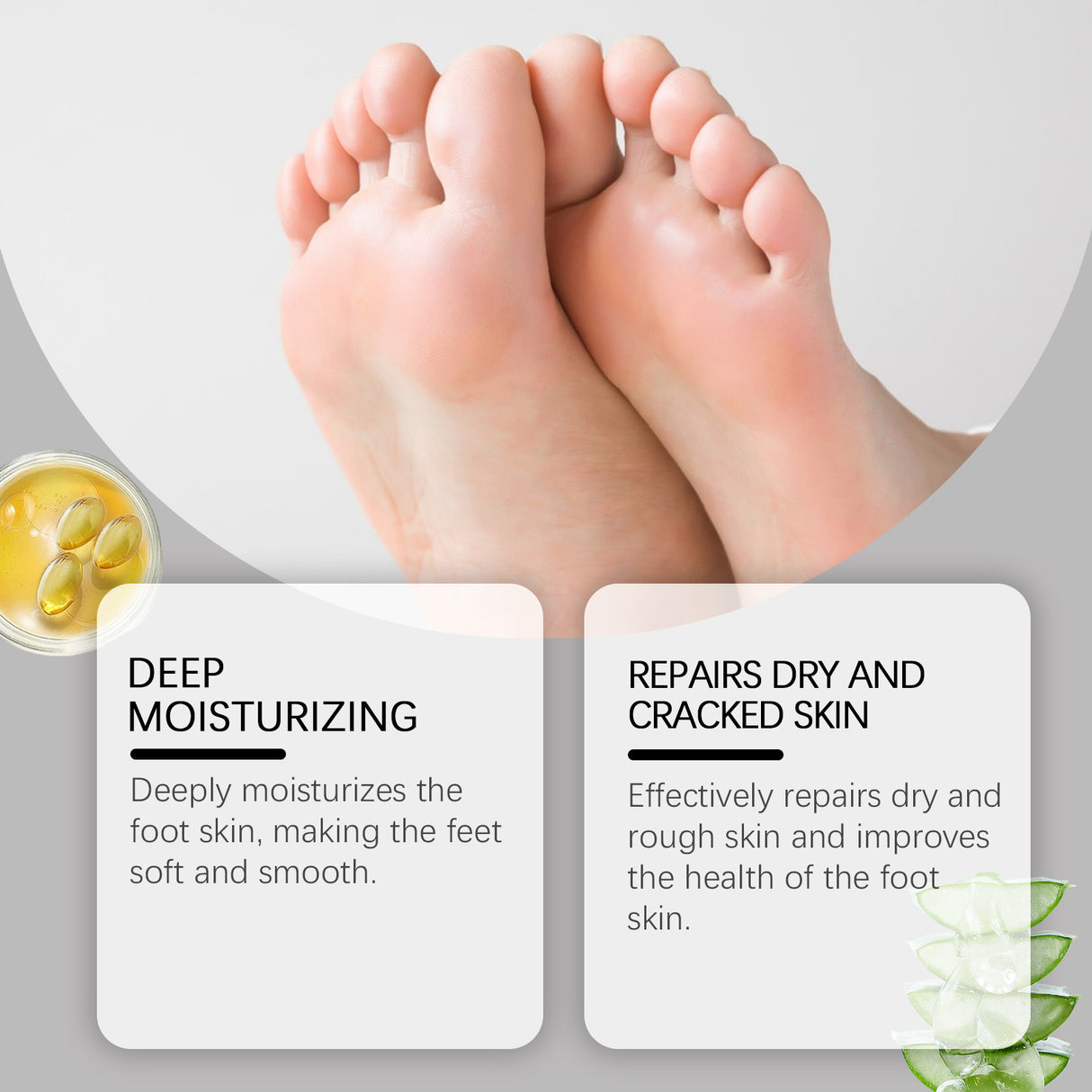 Crema protectora para pies, alivia la sequedad, hidrata y humecta los pies. Crema diaria para el cuidado de los pies.