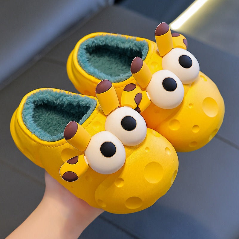 Autumn and winter baby cotton slippers for boys and girls, warm and plush bag with cotton cover and waterproof large, medium, and small children cotton slippers - V.I.P Digital Presence