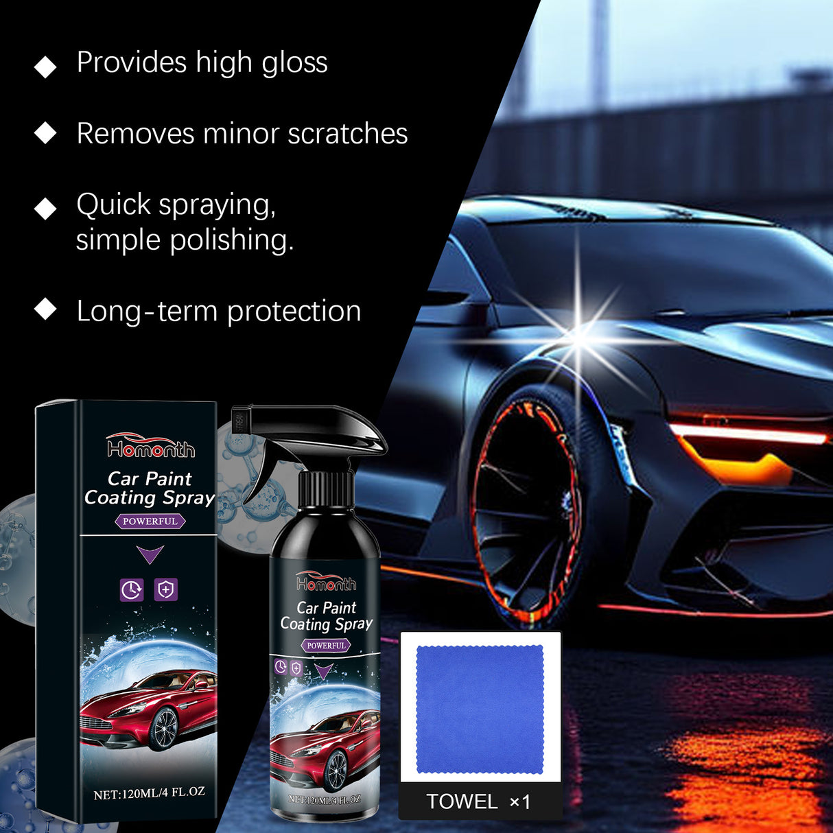 Multi-Functional Car Paint Coating Spray Car Paint Maintenance Antifouling And Waterproof Maintenance Coating Agent - V.I.P Digital Presence