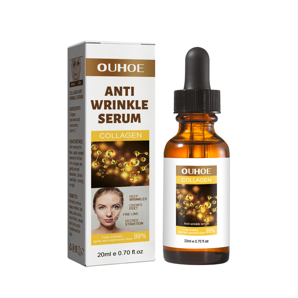 Collagen Anti-Aging Essence, Hydrating, Firming And Smoothing Lines Delicate Facial Skin Essence - V.I.P Digital Presence