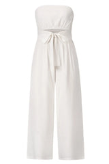 Tied Cutout Tube Wide Leg Jumpsuit - V.I.P Digital Presence