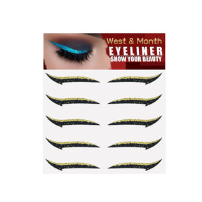 Eyeliner Stickers, Silver Light Makeup Eye Patch Party Nightclub Stage Silver Light Stage Double Eyelid Patch - V.I.P Digital Presence