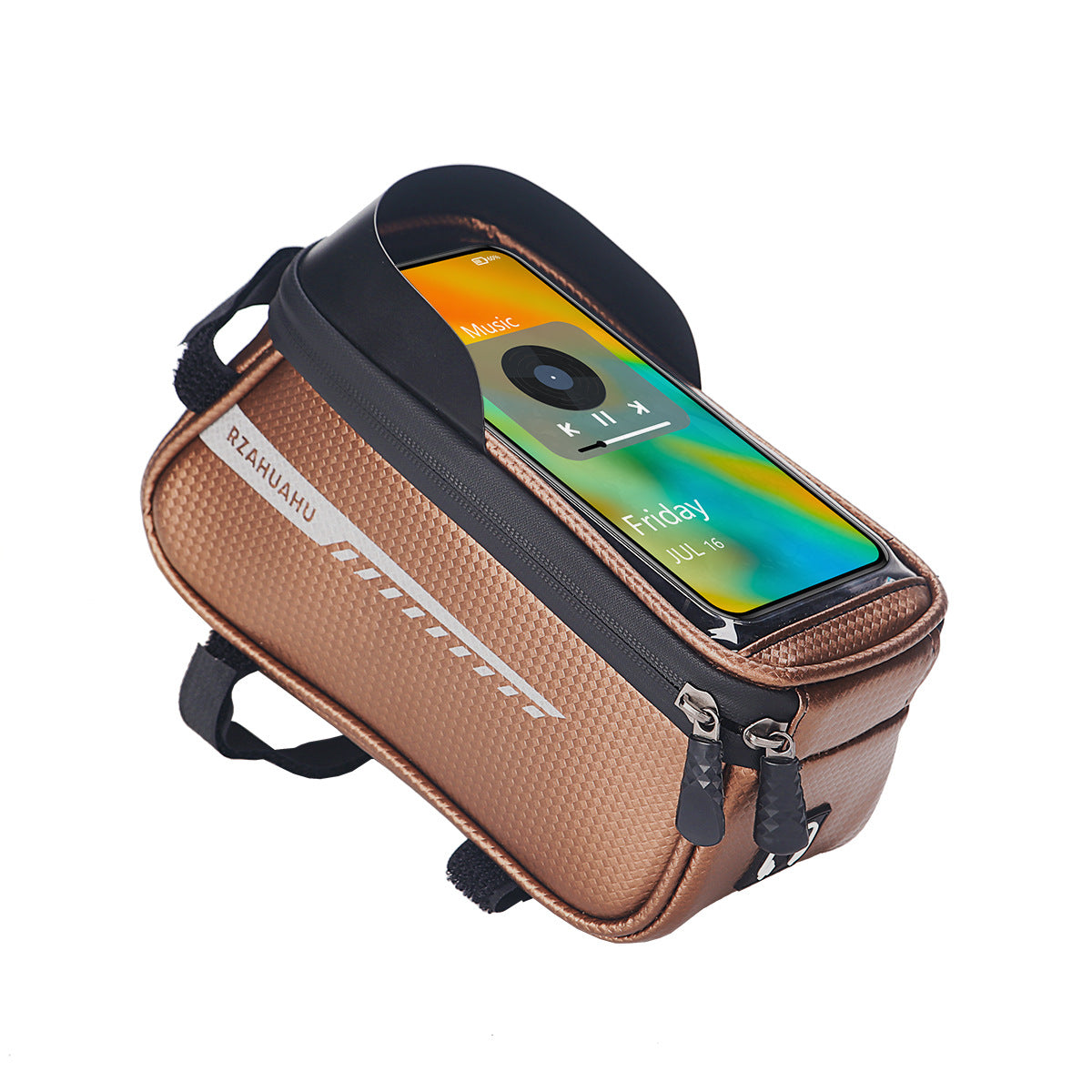 Bolsa para bicicleta, bolsa para viga delantera, bolsa para tubo superior, bolsa para bicicleta de montaña, bolsa de gran capacidad para teléfono móvil, equipo para montar en bicicleta 