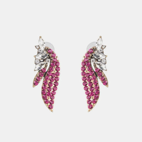 Alloy Glass Stone Stud Earrings - V.I.P Digital Presence