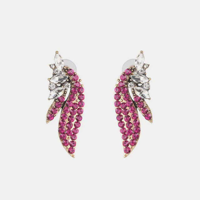 Alloy Glass Stone Stud Earrings - V.I.P Digital Presence