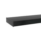 Rectangle Black Glass Coffee Table Clear Coffee Table Modern Side Center Tables for Living Room Living Room Furniture - V.I.P Digital Presence