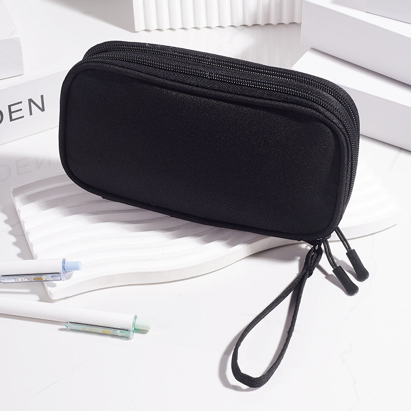 Multi - Functional Digital Accessories Organizer with Multiple - Layer Data Cable Pouch, Dust - proof Headphone Bag and Power Bank Pocket - V.I.P Digital Presence