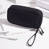 Multi - Functional Digital Accessories Organizer with Multiple - Layer Data Cable Pouch, Dust - proof Headphone Bag and Power Bank Pocket - V.I.P Digital Presence
