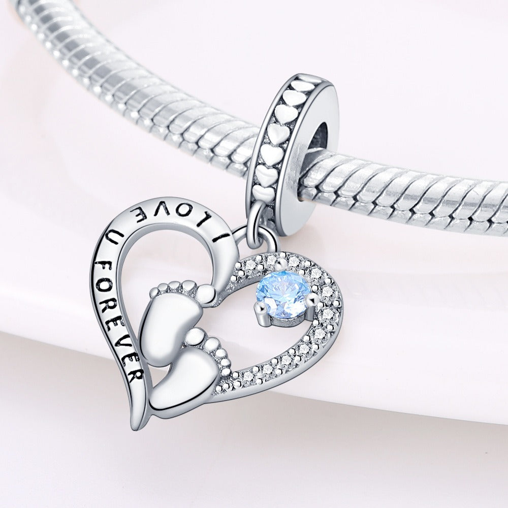 Mother's Day heart-shaped blessing pendant birthday gift DIY jewelry accessories - V.I.P Digital Presence