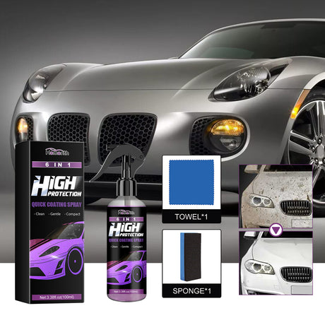 Automobile Protection Spray 6 In 1, Car Paint Plating Crystal Seal Glaze Dust Resistant Anti-Dirt Polishing Retrofitting Coating Agent - V.I.P Digital Presence