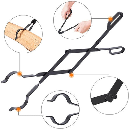 The Grizzly Grabber Fire Tongs are 26 - inch, heavy - duty, rust - resistant tools for camping and indoor/outdoor use. - V.I.P Digital Presence