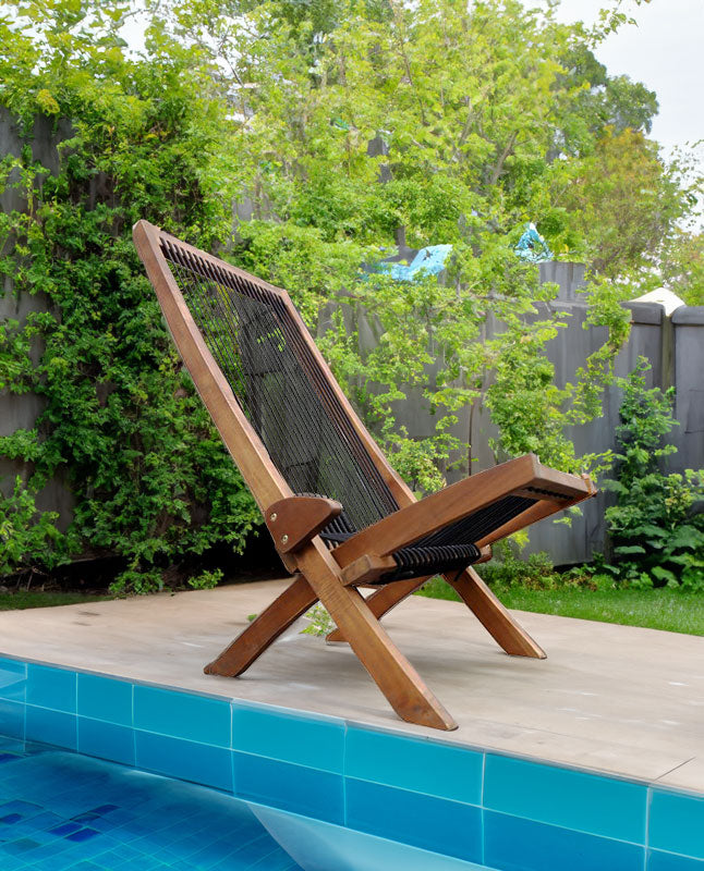 folding roping wood chair - V.I.P Digital Presence
