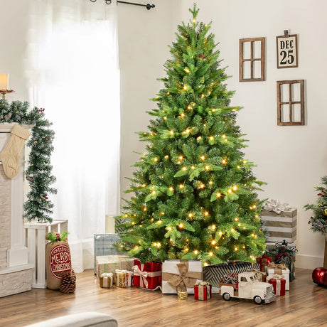 7FT PE&PVC Prelit Christmas Tree - V.I.P Digital Presence