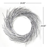 24" PAPER WREATH WITH LED LIGHTS - V.I.P Digital Presence