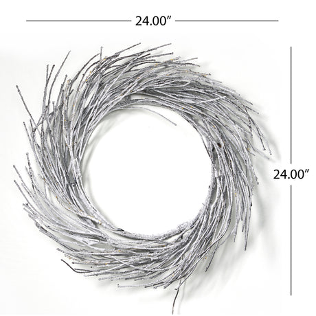 24" PAPER WREATH WITH LED LIGHTS - V.I.P Digital Presence