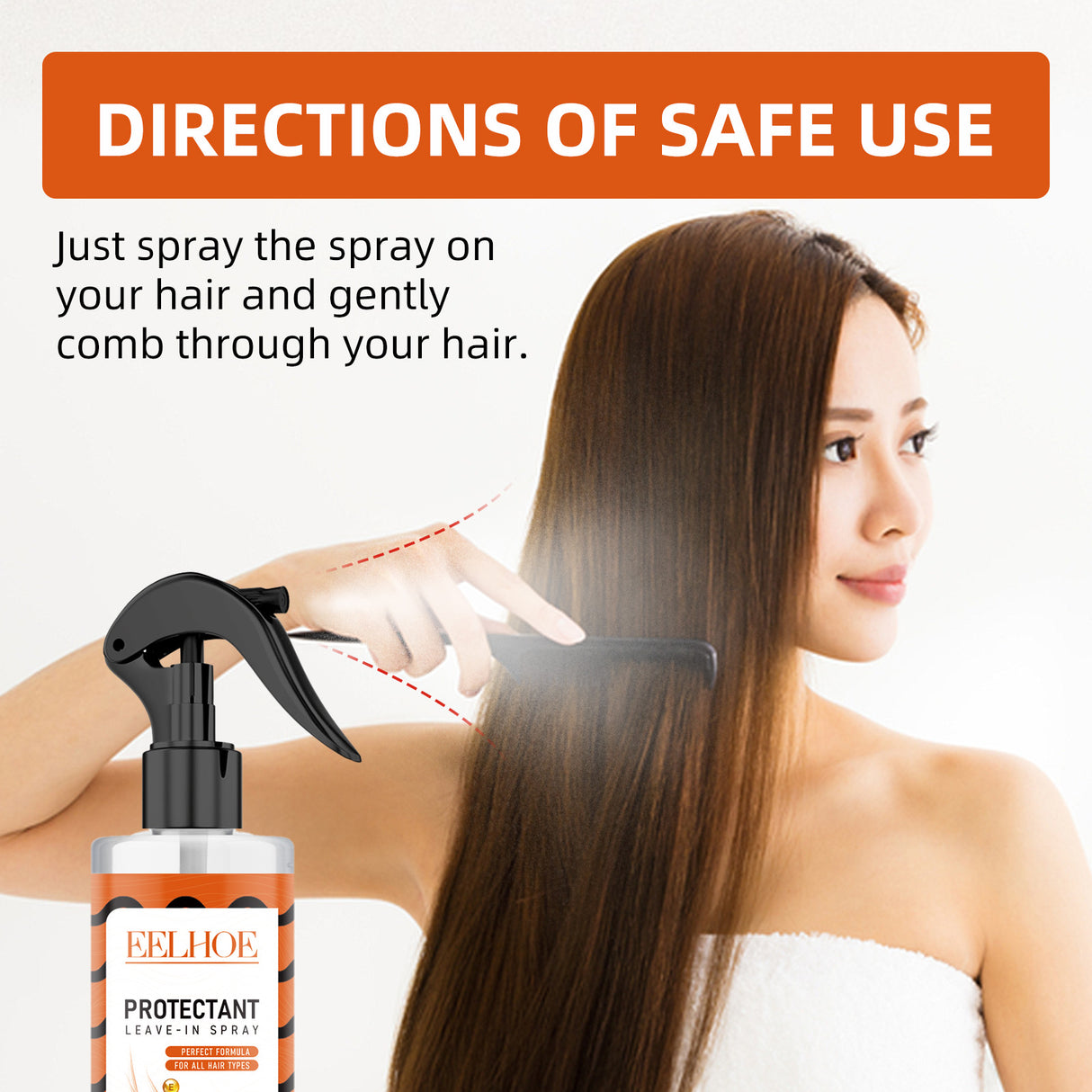 Protectant Leave-In Spray, Repair Bifurcated Dry Hair And Frizzy Hair Damaged Moisturize Hair And Smooth Hair - V.I.P Digital Presence