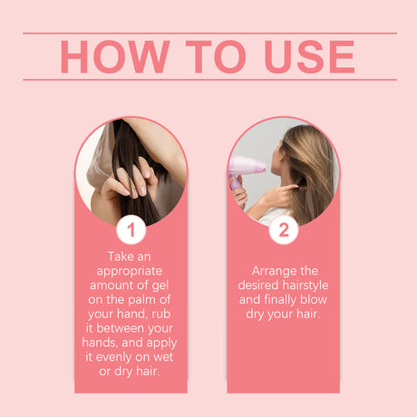 Strawberry Curl Styling Gel Leave-In Hair Volumizing Long-Lasting Shape Nourishing Repair Styling Cream - V.I.P Digital Presence