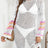 Openwork Contrast Long Sleeve Cover-Up - V.I.P Digital Presence