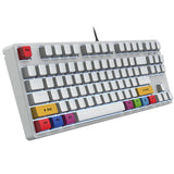 87 key wired mechanical gaming keyboard with red axis for esports and office use, with over 20 types of white light insertable shafts - V.I.P Digital Presence