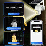 Brand 4G SIM Card WIFI Solar Battery PTZ Camera 1080P Outdoor Waterproof  PIR Alarm Motion Detection P2P CCTV Camera - V.I.P Digital Presence