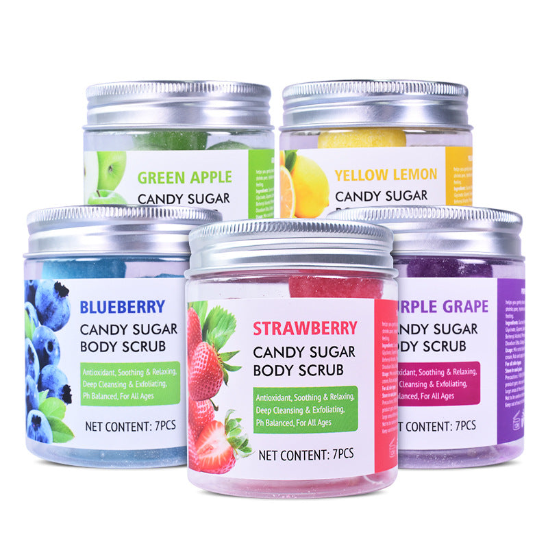 Brushed Candy Scrub Cream Fruit Fragrance Bath Salt Scrub Ball Body Scrub Cream - V.I.P Digital Presence