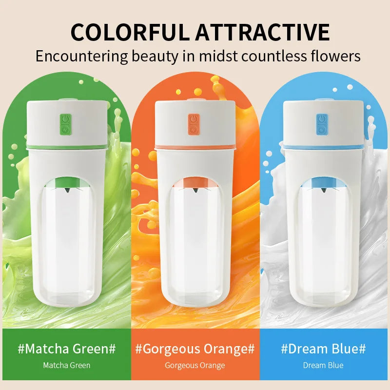 6 Blades Multifunction USB Fruit Mixers Juicers Portable Electric Juicer Blender Fruit Juicer Cup Food Milkshake Juice Maker - V.I.P Digital Presence