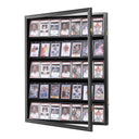 Large Sports Card Display Cases. Wooden, UV - protected acrylic fronts. For football, basketball, hockey cards. - V.I.P Digital Presence