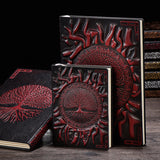 A5 relief notebook, retro PU notebook, handmade diary, business notebook - V.I.P Digital Presence