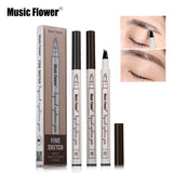 Music Flower Brand Makeup 3 Colors Fine Sketch Liquid Eyebrow Pen Waterproof Tattoo Super Durable Eye Brow - V.I.P Digital Presence