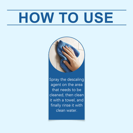 Bathroom Descaler Bathroom Glass Faucet Bathtub Tile Scale Stain Cleaner - V.I.P Digital Presence