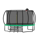 12FT Recreational Kids Trampoline with Safety Enclosure Net & Ladder, Outdoor Recreational Trampolines - V.I.P Digital Presence